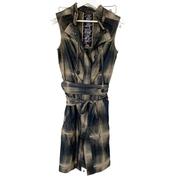 Lamb Gold Sheen Belted Dress - Picture 4 of 5